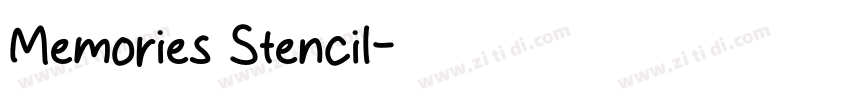 Memories Stencil字体转换